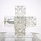 Lámpara de escritorio italiana escultural en forma de cubo de cristal de Murano atribuida a Albano Poli para Poliarte, años 70, Imagen 8