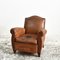 Vintage French Leather Club Chair, 1930s, Image 1