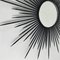 Brutalist Black Wrought Iron Sunburst Mirror, France, 1950s, Image 15