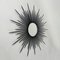 Brutalist Black Wrought Iron Sunburst Mirror, France, 1950s, Image 11