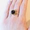 Vintage 14k Yellow Gold Onyx Cocktail Ring, 1960s 8