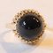 Vintage 14k Yellow Gold Onyx Cocktail Ring, 1960s, Image 6