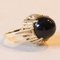 Vintage 14k Yellow Gold Onyx Cocktail Ring, 1960s, Image 4