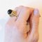 Vintage 14k Yellow Gold Onyx Cocktail Ring, 1960s 9