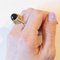 Vintage 14k Yellow Gold Onyx Cocktail Ring, 1960s, Image 9