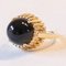 Vintage 14k Yellow Gold Onyx Cocktail Ring, 1960s, Image 1