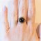 Vintage 14k Yellow Gold Onyx Cocktail Ring, 1960s, Image 7