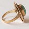 Art Nouveau 14k Yellow Gold Turquoise Ring, 1920s, Image 6