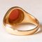 English 18k Yellow Gold with Agate Signet Ring, 1896 5