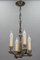 Lampadario neoclassico a quattro luci in ottone argentato, Francia, anni '20, Immagine 9