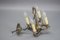 Neoclassical French Silver Color Brass Four-Light Chandelier, 1920s, Image 15