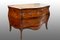Antique Louis XV Commode in Precious Exotic Woods with Marble Top, 18th Century, Image 1