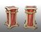 Venezianische Säulen aus Lackiertem & Goldenem Holz, 2er Set 1