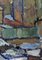 City Houses, Oil on Canvas, Framed 8