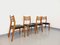 Scandinavian Wood and Skai Chairs, 1950s-1960s, Set of 4 2