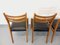 Skandinavische Vintage Stühle aus Holz & Skai, 1960er 7