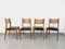 Skandinavische Vintage Stühle aus Holz & Skai, 1960er 1