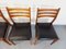 Chaises Scandinaves Vintage en Bois et Skaï, 1960s 8