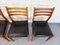 Scandinavian Wood and Skai Chairs, 1950s-1960s, Set of 4, Image 8