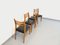Scandinavian Wood and Skai Chairs, 1950s-1960s, Set of 4 3