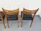 Skandinavische Vintage Stühle aus Holz & Skai, 1960er 6