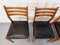 Scandinavian Wood and Skai Chairs, 1950s-1960s, Set of 4, Image 4