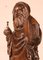 Deutscher Künstler, Statue eines Mönchs mit Bibel und Ziborium, 16. Jh., Eiche 11