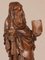 Deutscher Künstler, Statue eines Mönchs mit Bibel und Ziborium, 16. Jh., Eiche 5