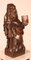 Deutscher Künstler, Statue eines Mönchs mit Bibel und Ziborium, 16. Jh., Eiche 6