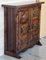 19th Century Narrow Catalan Spanish Baroque Carved Walnut Credenza, 1890s 4