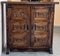 19th Century Narrow Catalan Spanish Baroque Carved Walnut Credenza, 1890s 5