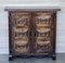 19th Century Narrow Catalan Spanish Baroque Carved Walnut Credenza, 1890s, Image 3