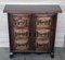 19th Century Narrow Catalan Spanish Baroque Carved Walnut Credenza, 1890s, Image 2