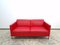 Ds 118 Real Leather Sofas Garnitur in the Color Red from de Sede, Set of 2 4