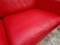 Ds 118 Real Leather Sofas Garnitur in the Color Red from de Sede, Set of 2 2