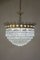 Vintage Empire Crystal Suspension Chandelier with 5 Lights, 1940s, Image 6