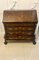 18th Century Mahogany Floral Marquetry Inlaid Bombe Shaped Bureau, 1780s 2