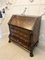 18th Century Mahogany Floral Marquetry Inlaid Bombe Shaped Bureau, 1780s 3