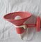 Vintage German Adjustable Wall Lamp in Pink Metal and Plastic from Brilliant, 1990s, Image 2