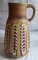 Vintage German Vase in Brown-Beige Glazed Ceramic, 1970s, Image 1