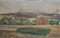 Henri Vincent Gillard, Chaîne de montagnes, Oil on Canvas 1
