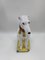 Large Greyhound Statue, Italian Majolica, 1940s 14