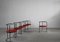 Red Catilina Chairs by Luigi Caccia Domini for Azucena, Italy, 1958, Set of 6 2