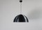 Lampada da soffitto Step in metallo laccato nero di Martinelli Luce, anni '70, Immagine 1