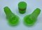 French Opaline Glass Box and Small Vases with Dishes in Lime Green, Set of 5, Image 5