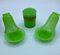 French Opaline Glass Box and Small Vases with Dishes in Lime Green, Set of 5, Image 6