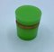 French Opaline Glass Box and Small Vases with Dishes in Lime Green, Set of 5, Image 9