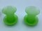 French Opaline Glass Box and Small Vases with Dishes in Lime Green, Set of 5, Image 3