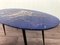 Vintage Coffee Table in Metal and Lacquered and Painting Wood, Italy, 1950s 2