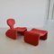 Dijnn Chair and Footstool by Olivier Mourgue, France, 1965, Set of 2 1